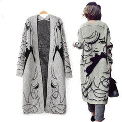Luxury Fashion Women's Casual Knitted Art Cardigans Sweaters