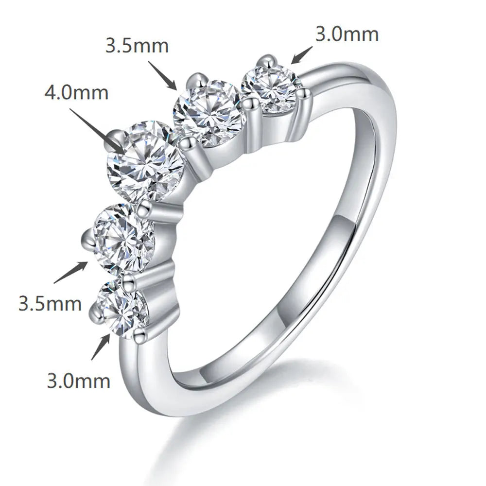 Stunning Brilliant 9.6CT VVS1/D GRA Certified Moissanite Bridal Sets