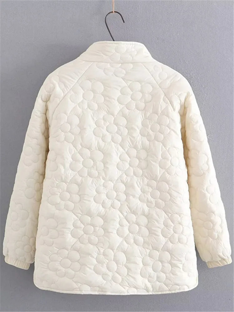 Gorgeous Women's Winter Quilted Floral Jackets
