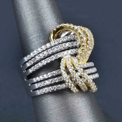Luxury Gorgeous Modern Brilliant Cubic Zirconia Rings