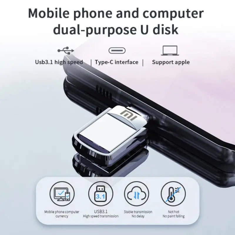 High-Quality U Disk Portable USB Memory with OTG Functionality Waterproof
