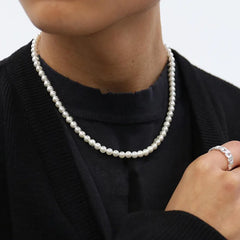 Elegant Classic Elegant White Pearl Chokers Necklace For Women and Girls