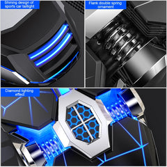 Ergonomic Wired Mechanical Gaming Mouse RGB Mute Mouse LED Backlit 3200dpi 6 Button USB