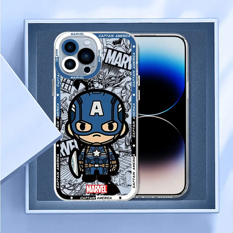 Cute Marvel Spider Man Venom Phone Case for Apple iPhone | Silicone Cover Clear