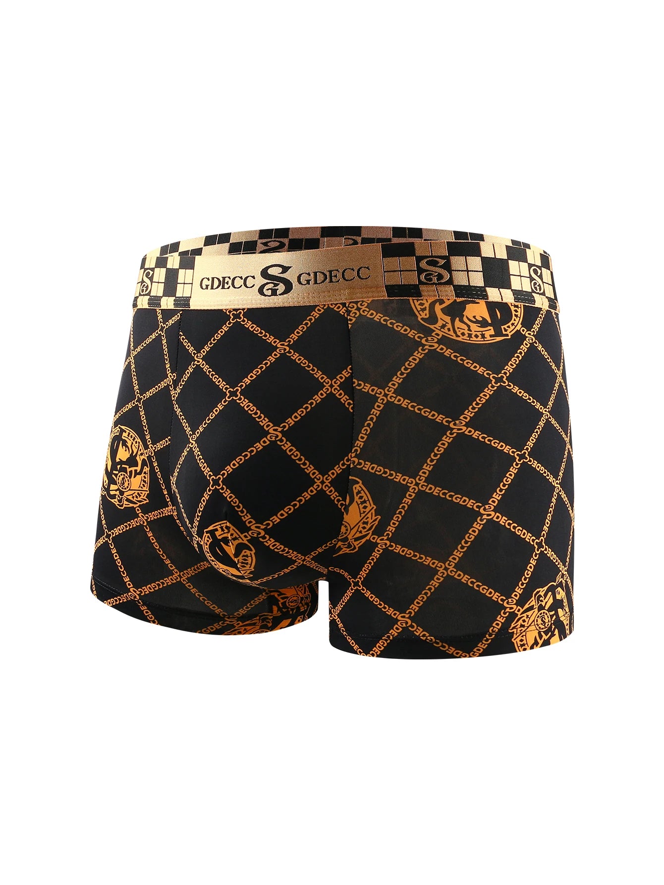 Luxury Modern 5Pcs Men's Ice Silk Quick Dry Breathable Modern Prints Boxers