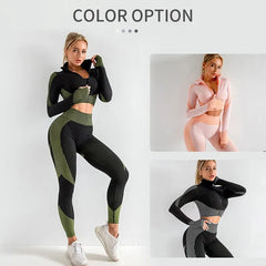 High Quality Women 2/3pcs Sportswear Fitness Tracksuit Seamless Outfits Sets