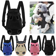 Durable Pet Dog Carrier Backpack for Outdoor Travel - Mesh Breathable Shoulder Bag for Small Dogs and Cats