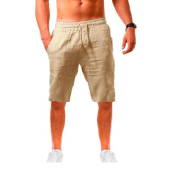 High Quality Men's Stylish Cotton Linen Casual Shorts