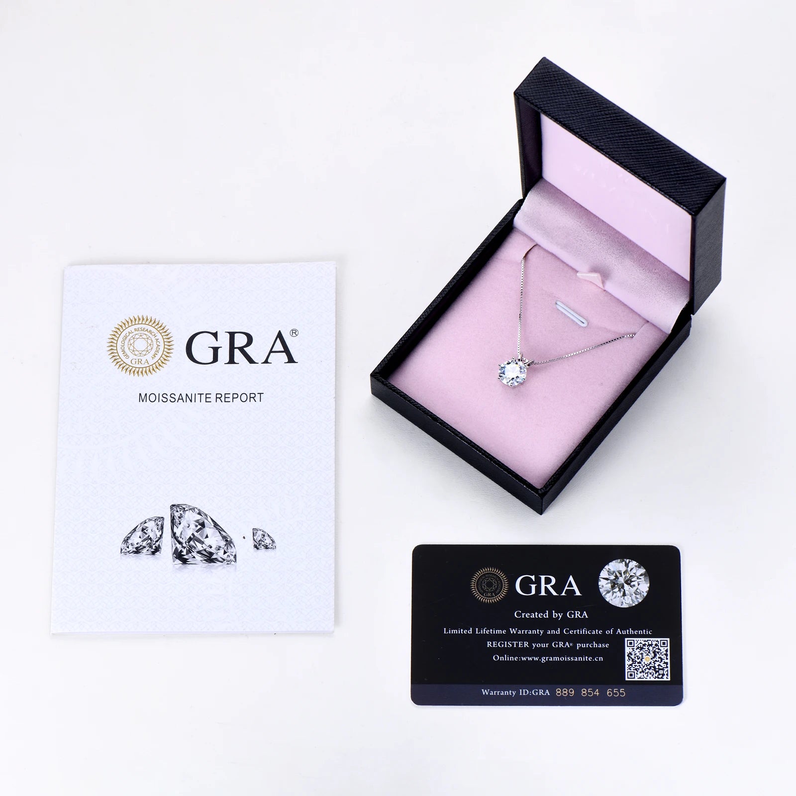 Exquisite Luxury 2-5CT VVS1/D Moissanite Necklace | GRA Certificate
