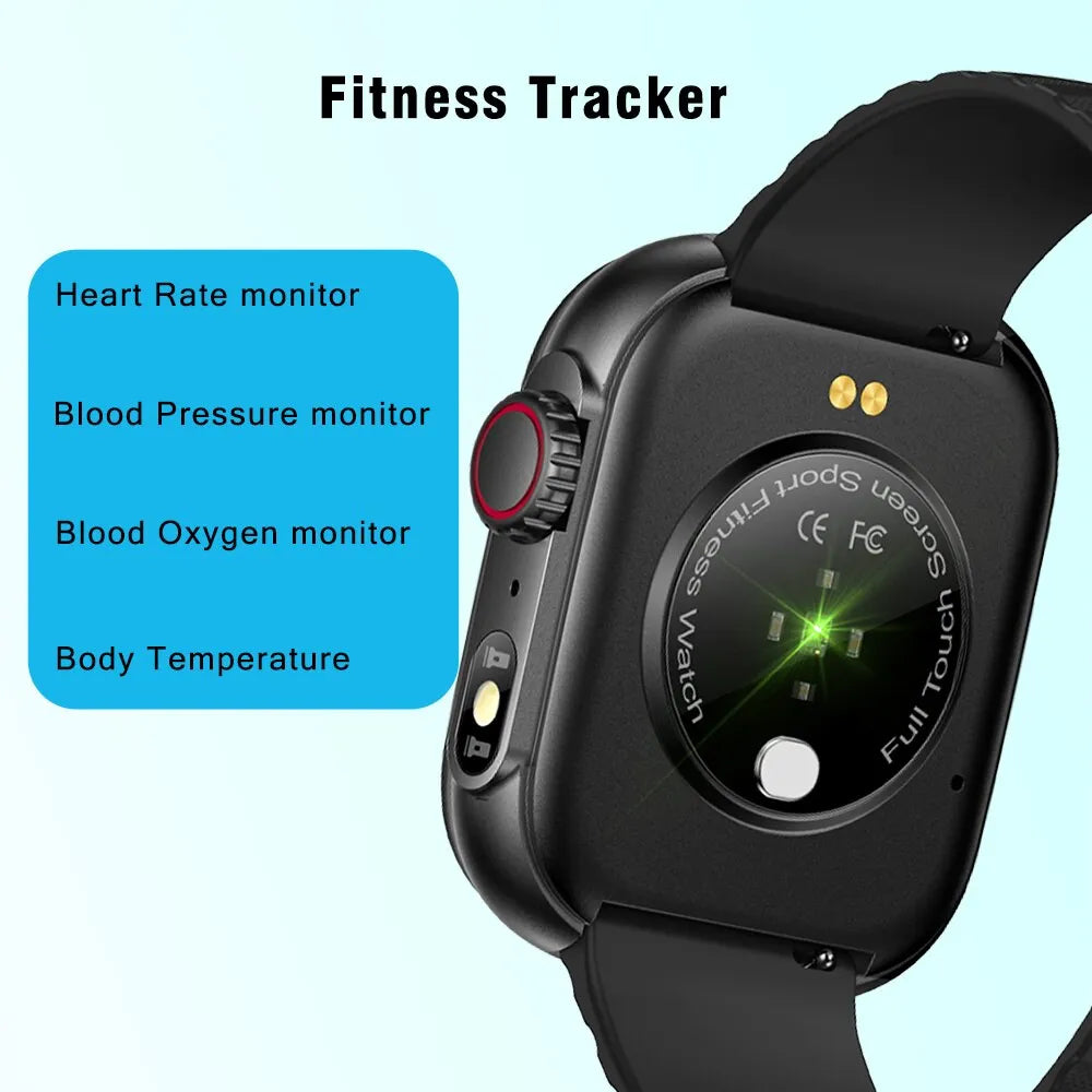 SENBONO Sports Smart Watch Men Women LED Flashlight 100+ Sport Modes Fitness Tracker Body Temperature 2.01” Screen