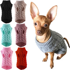 Pet Wool Sweaters for Dogs Cats