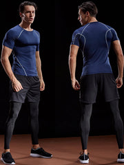 Top Quality Men's  Sportswear Elastic Compression Dri-FIT Breathable T-Shirt  for All Training Needs