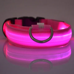 High Quality Luminous Fluorescent LED Night Safety Flashing Glow In The Dark Dog Collars