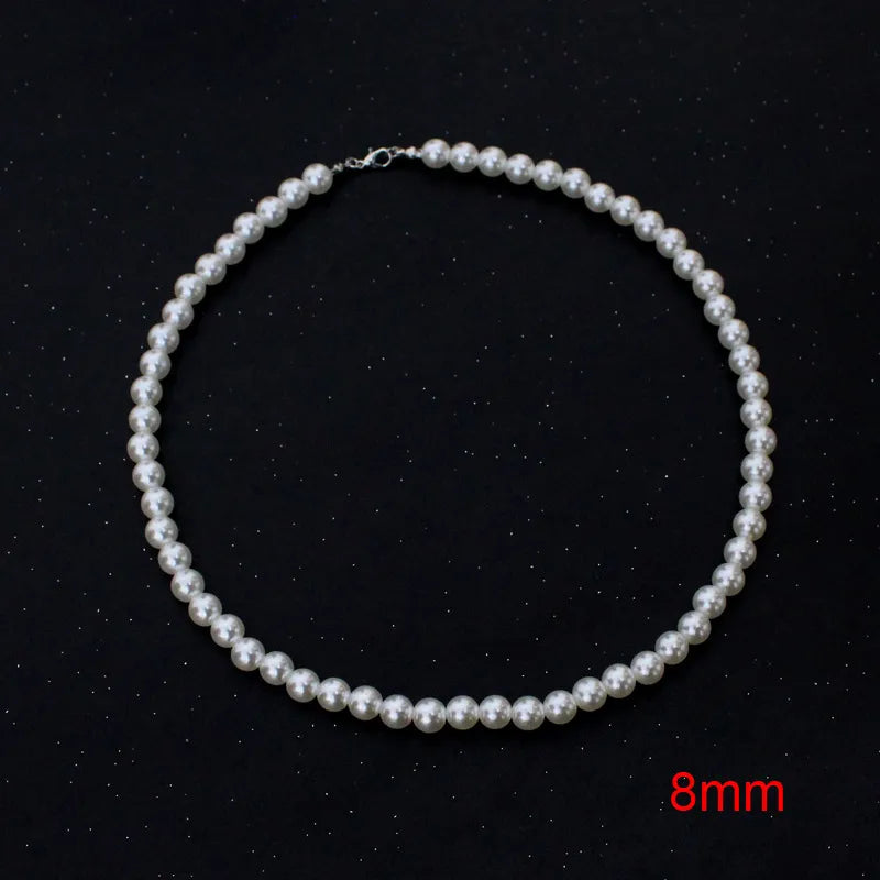 Elegant Classic Elegant White Pearl Chokers Necklace For Women and Girls