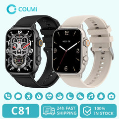 COLMI C81 Sports Smartwatch for Men Women - 2" AMOLED Health Monitor 100 Sports Modes Bluetooth Calls AI Voice Assistant IP68 Waterproof