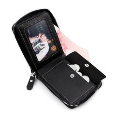 Stylish Men's Wallet: High Quality PU Leather, Fashion Mini Wallets with Zipper Bag and Coin Pocket