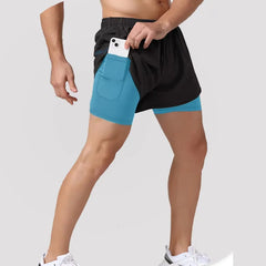 High Quality Men's Running Shorts with Pocket Quick Dry Breathable High Performance Sportwear