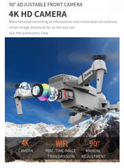 Professional Drone E88 4K Wide-Angle HD Dual Camera Aerial Photography WiFi Foldable RC Quadcopter