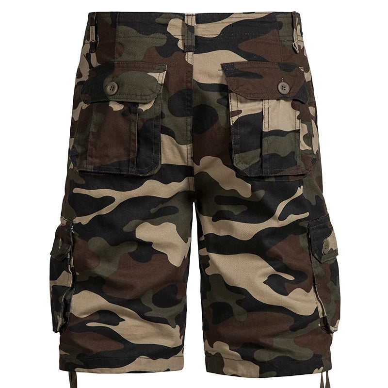 High Quality Trendy Men's Casual Cotton Camouflage Como Cargo Shorts