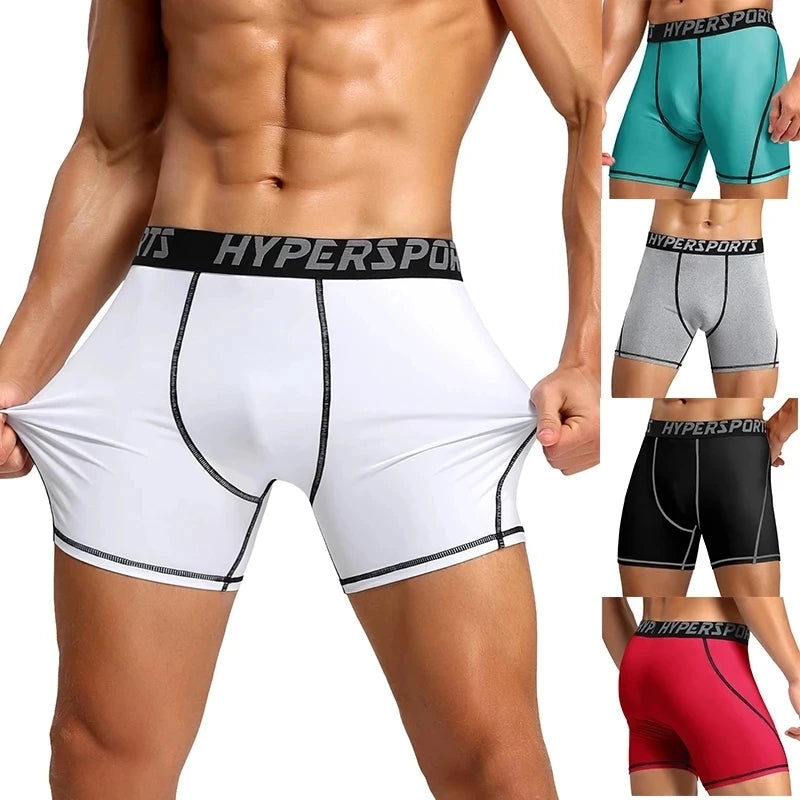 Top Quality Men's Sports Performance Compression Quick Dry Breathable Legging Shorts with Pocket