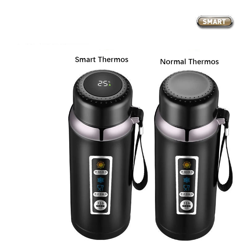 Durable and High Quality 316 Stainless Steel Thermos Water Bottle | LED Temperature Display | Vacuum Flask With Tea Separation Filter