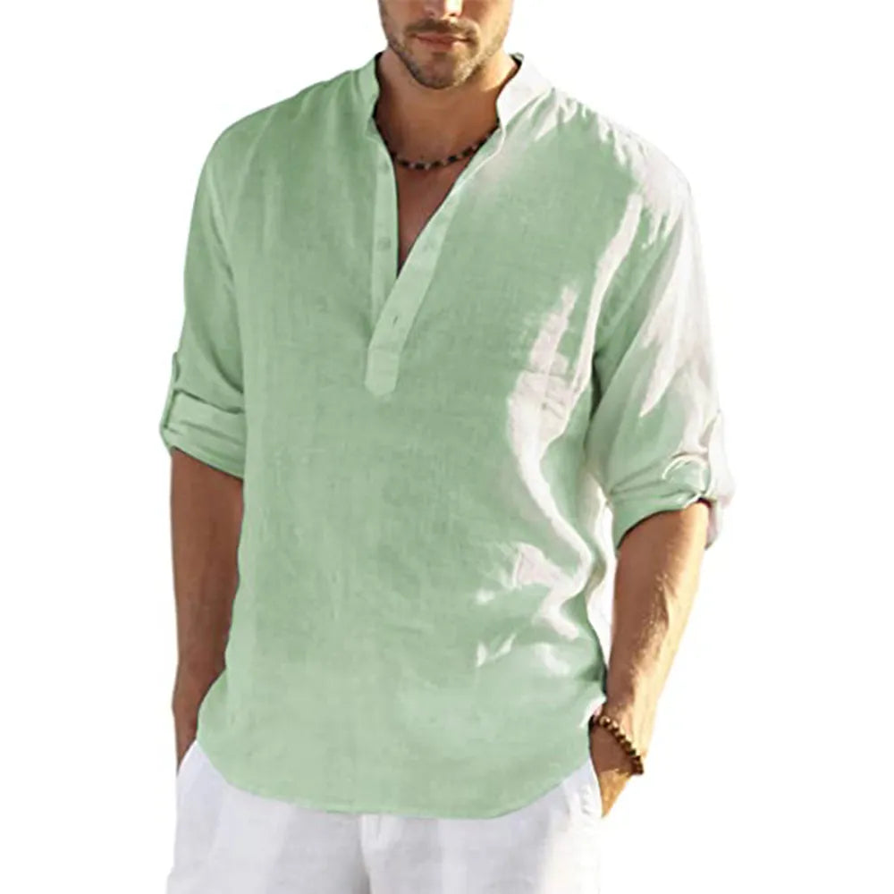 Fashion Stylish Men's Casual Cotton Linen Shirts