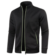High Quality Men's Casual Cashmere Zipper Knit Long Sleeves Sweater Jackets
