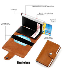 High Quality PU Leather Custom RFID Blocking Men's Wallet