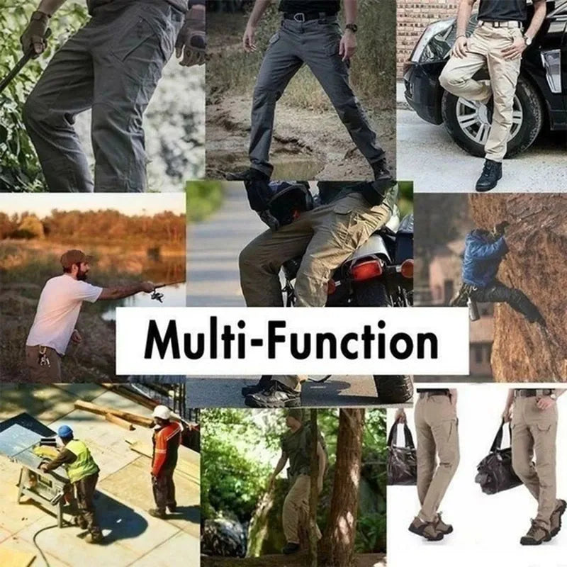Top Quality Mens Tactical Cargo Pants Classic Outdoor Hiking Trekking Multi Pocket Trousers