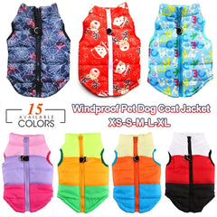 High-Quality Pet Puffer Jacket Windproof Convenient D-Ring