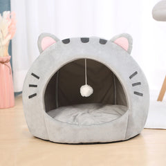 High-Quality 100% Cotton Cozy Pet House for Cats and Small Dogs