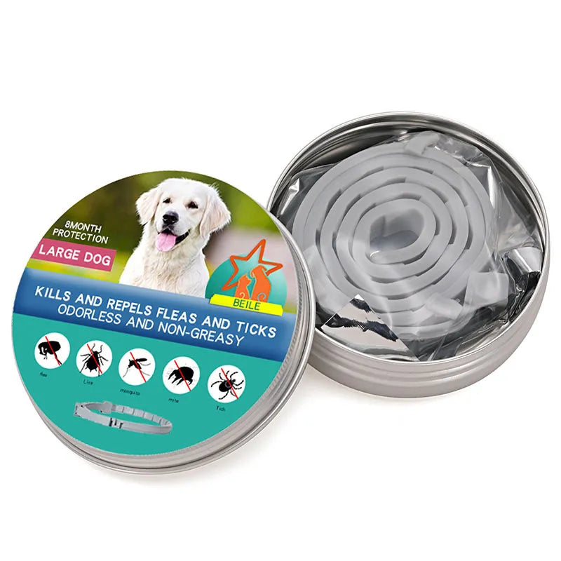 Protection Retractable Pet Collar: Anti-Flea Tick and Mosquitoes Repellent for Dogs and Cats