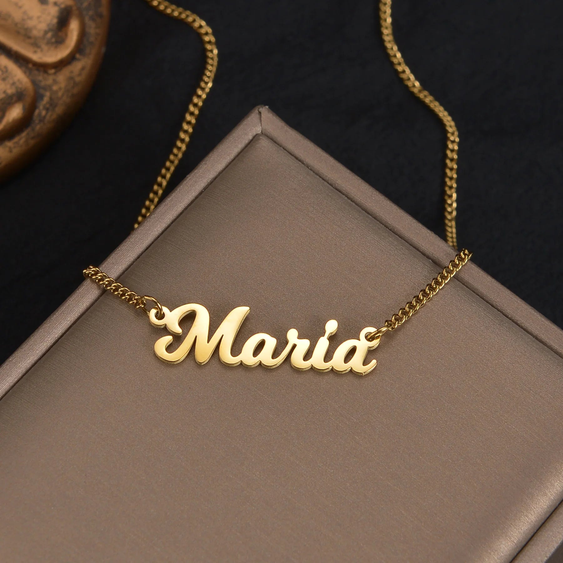 Stunning Stainless Steel Personalized Name Necklaces with 18K Gold Plating