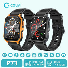 COLMI P73 Military Tactical Sports Smartwatch for Men - 1.9" Touch screen GPS 5.3 Bluetooth Call P68 Waterproof for iOS Android Xiaomi