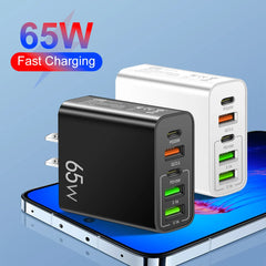 Fast Charging 3.0 20W PD 3.1A USB Type C Charger: 5-Port Phone Charger Adapter for iPhone 11, 13, 14 Pro Max, and Samsung