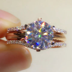 Luxury Sparkling Zirconia | Wedding Engagement Bands | Fashion Jewelry