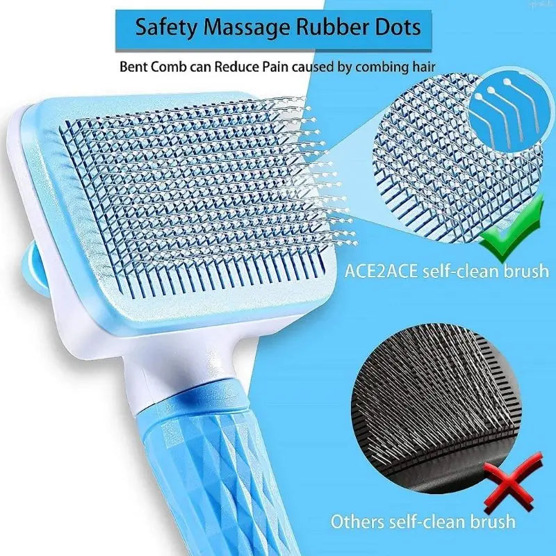 Stainless Steel Dog Hair Remover Brush| Cat & Dog Grooming Comb