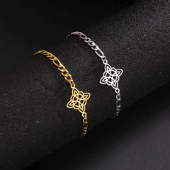 Gorgeous Stainless Steel Celtic Knot Charms Bracelets