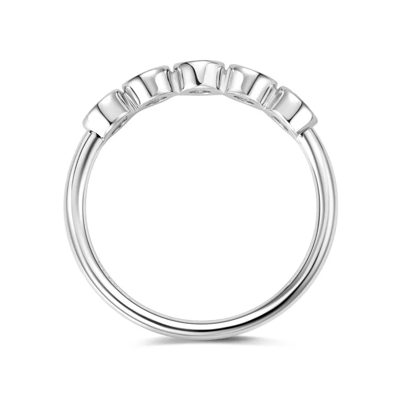 Radiant 0.5CT VVS1/D Moissanite Engagement Ring | GRA Certificate