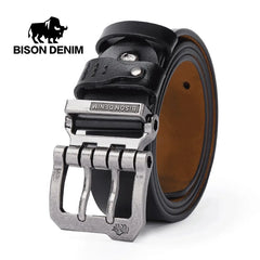 Luxury High Quality Men Genuine Leather Pin Buckle Vintage Jeans Belts