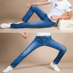 Classic Style Men Casual Stretch Slim Denim Jeans