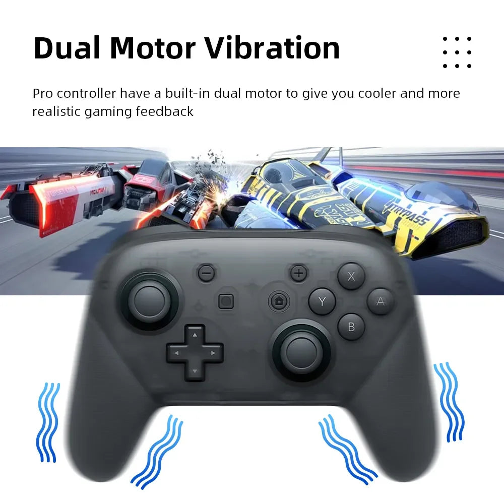 Wireless Joystick 6-Axis Gyro HD Vibration Bluetooth Gamepad For Nintend Switch Pro Controller With NFC and Wake Function