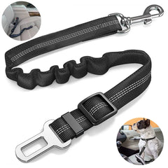 Durable Adjustable Reflective Dog Seat Belt for Safe Travel with Small and Large Dogs