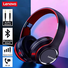 Sports Gaming Headphone Lenovo HD200 Bluetooth Earphones Over-ear Foldable Noise Cancellation HIFI Stereo Gaming Headset