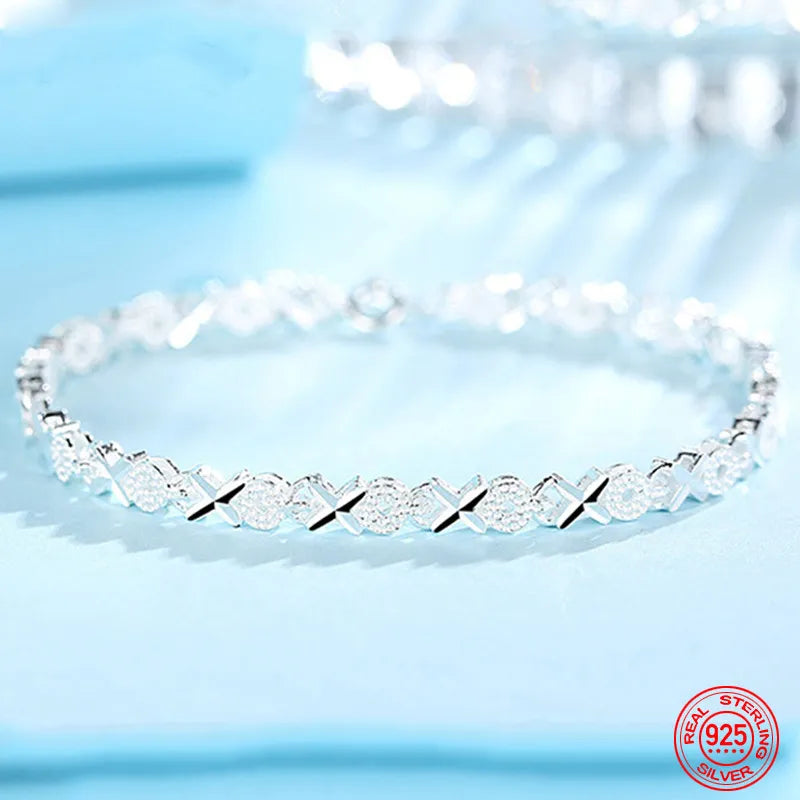 Luxury Elegant High Quality 925 Sterling Silver Multiple Styles Bracelets
