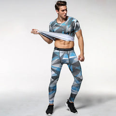 High Performance Men's Sports Fitness Compression 3D Print Camouflage Dry Fit Breathable Leggings