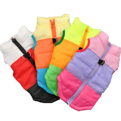 High-Quality Pet Puffer Jacket Windproof Convenient D-Ring