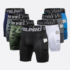 High Quality Men's Sportswear Compression Quick Dry Breathable Legging Shorts With Pocket