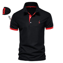Luxury Men Embroidery Breathable Cotton Polo Shirts