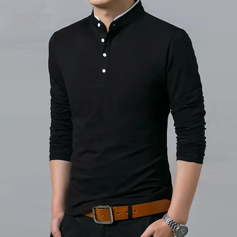 High Quality Stylish Men's Cotton Casual Business Breathable Polo Shirts